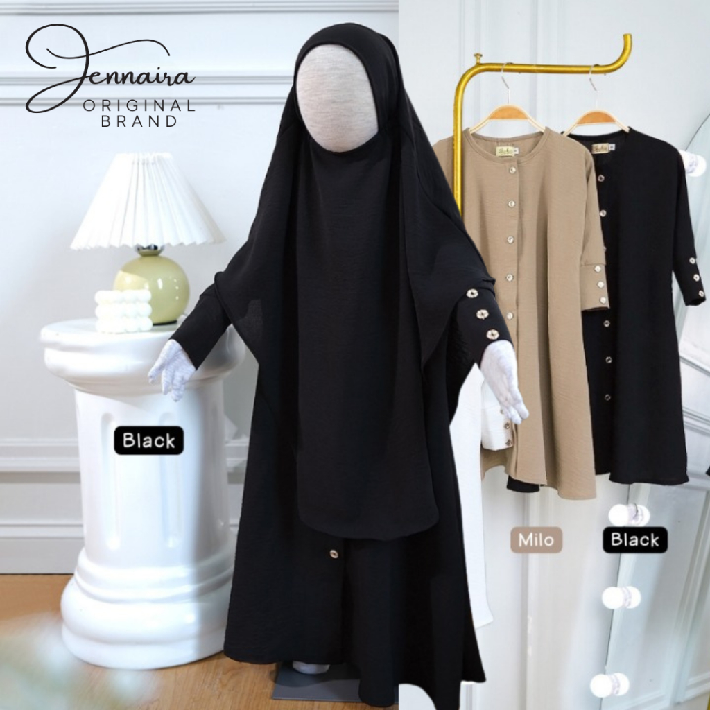 Jennaira Baju Gamis Anak Perempuan Terbaru 2024 Model Abaya Premium Umur 1 Sampai 12 Tahun