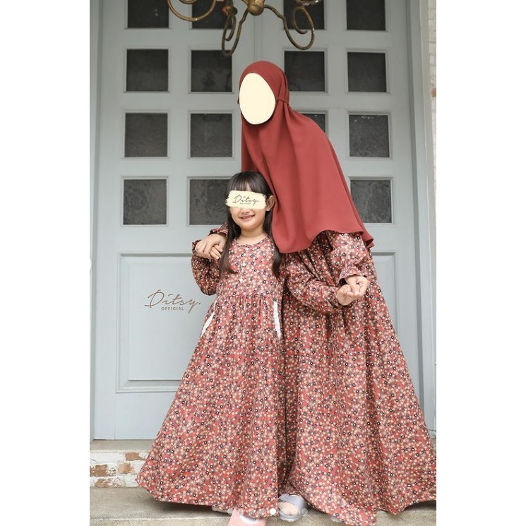 Ditsy Night Gown Des 2023 Gamis - Baju Tidur seri Anala Scarlet