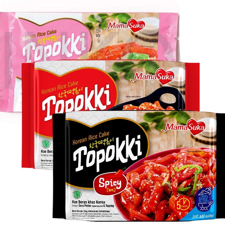 

Sale sale Topokki Instan Korea Rice Cake MamaSuka toppoki HALAL 134 gr Mama Suka Topoki korean