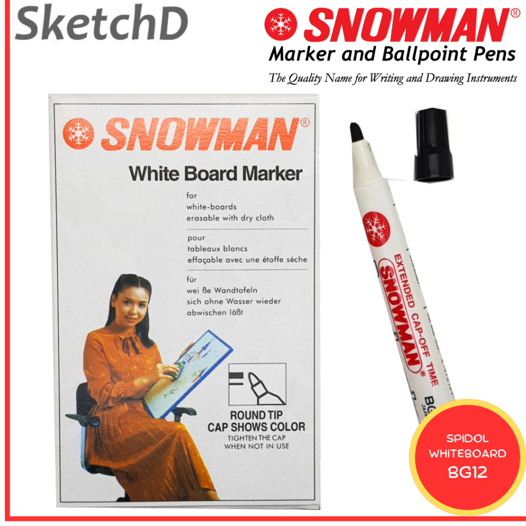 

Spidol Whiteboard marker BG12 Snowman