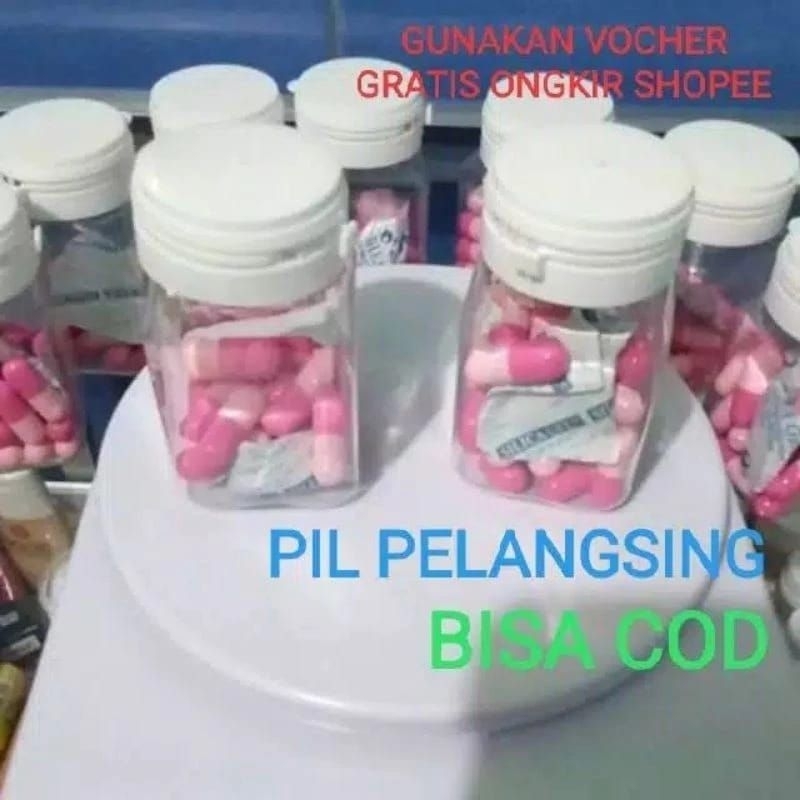 Pil pink original kapsul pelangsing diet isi 30kapsul