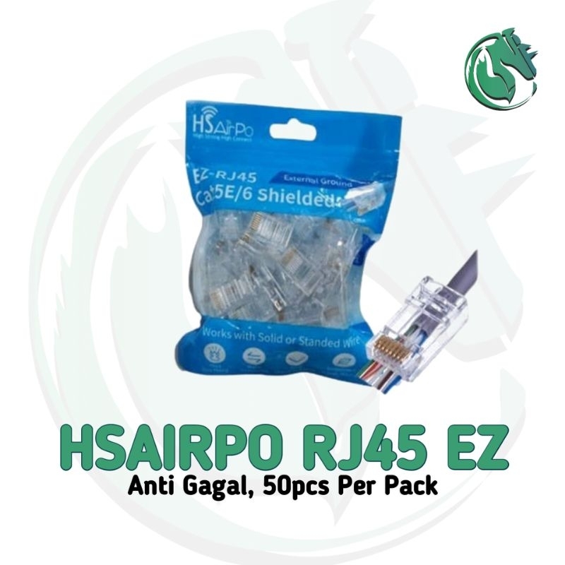 RJ45 ANTI GAGAL EZ-RJ45 HSAIRPO CAT5E CAT6E SHIELDED