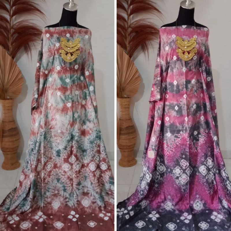 Kain Jumputan Palembang Bahan Dasar Baju Couple Batik Jemputan Handmade