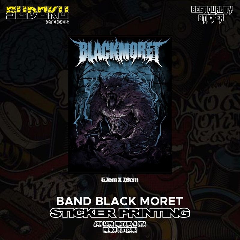 

STICKER STIKER PRINTING BLACKMORET BAND VIRAL