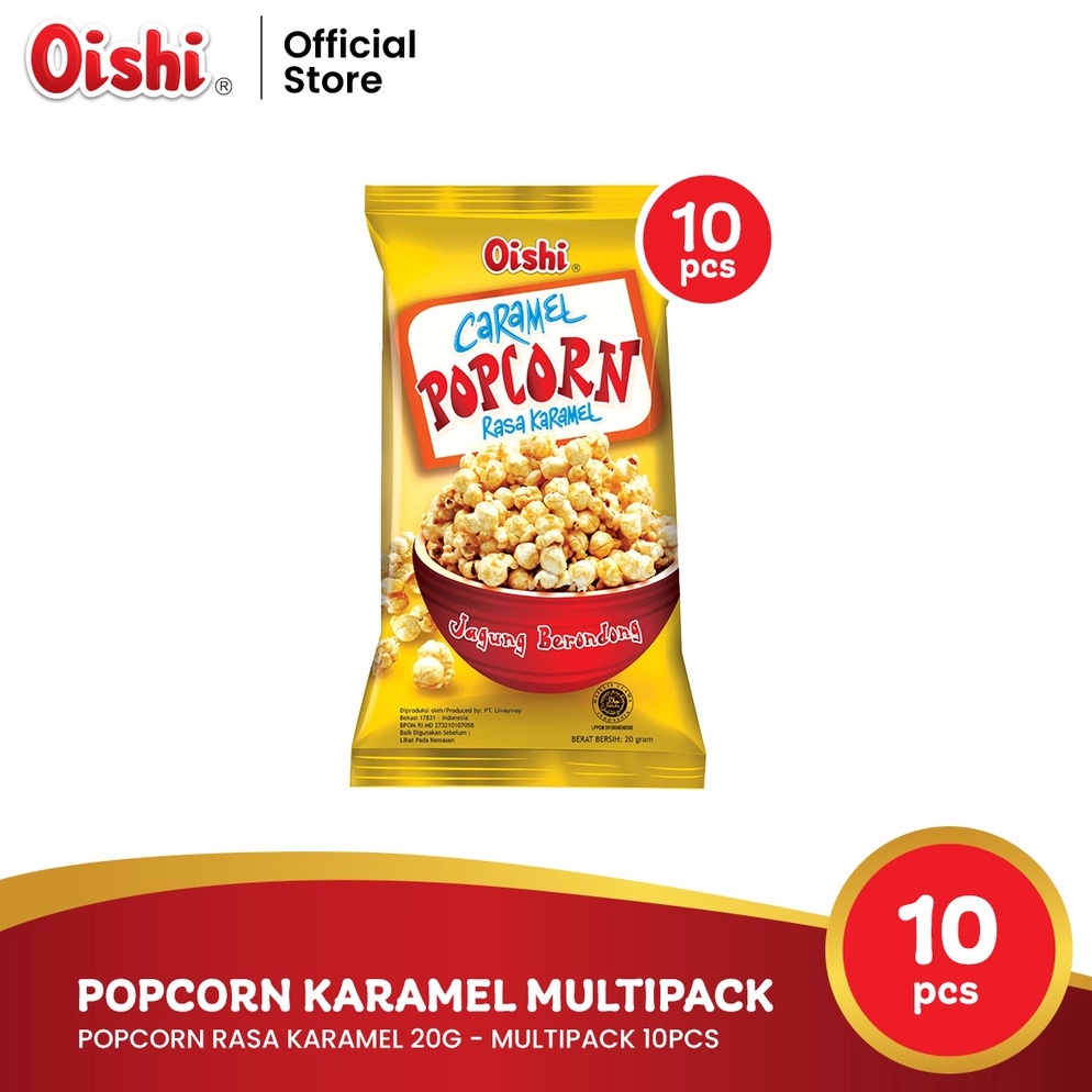 

Suplier1st Oishi Popcorn Caramel Renceng 2g