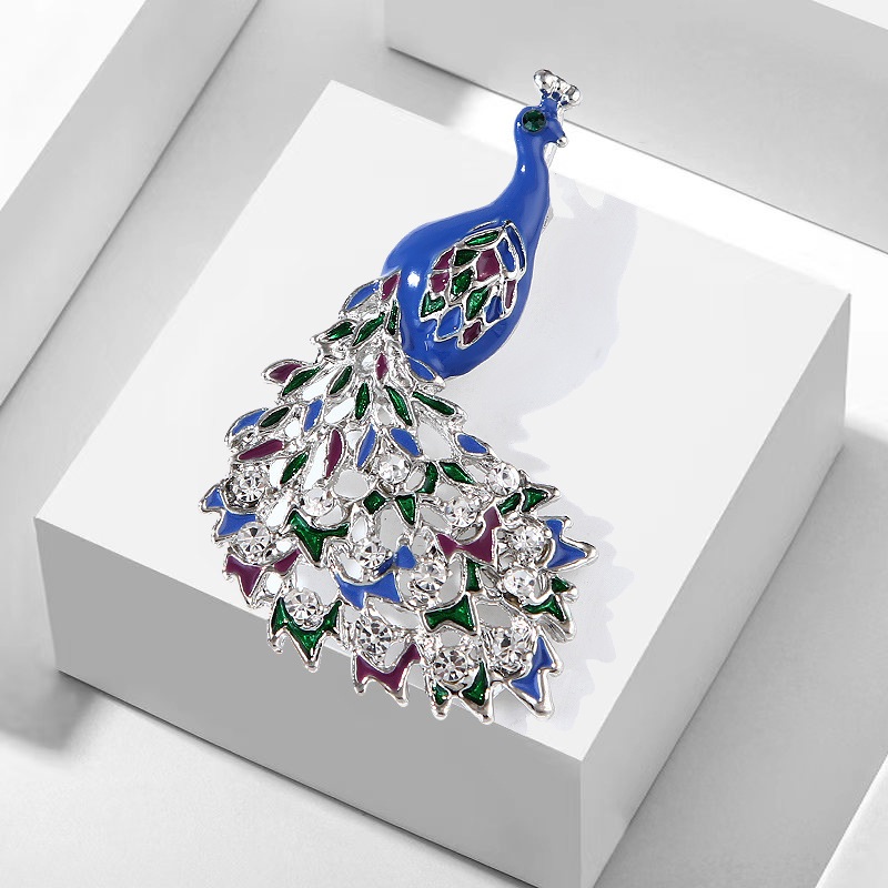 Bros Burung Merak Premium | Fashion Brooch | Bross Peacock Diamond Painting