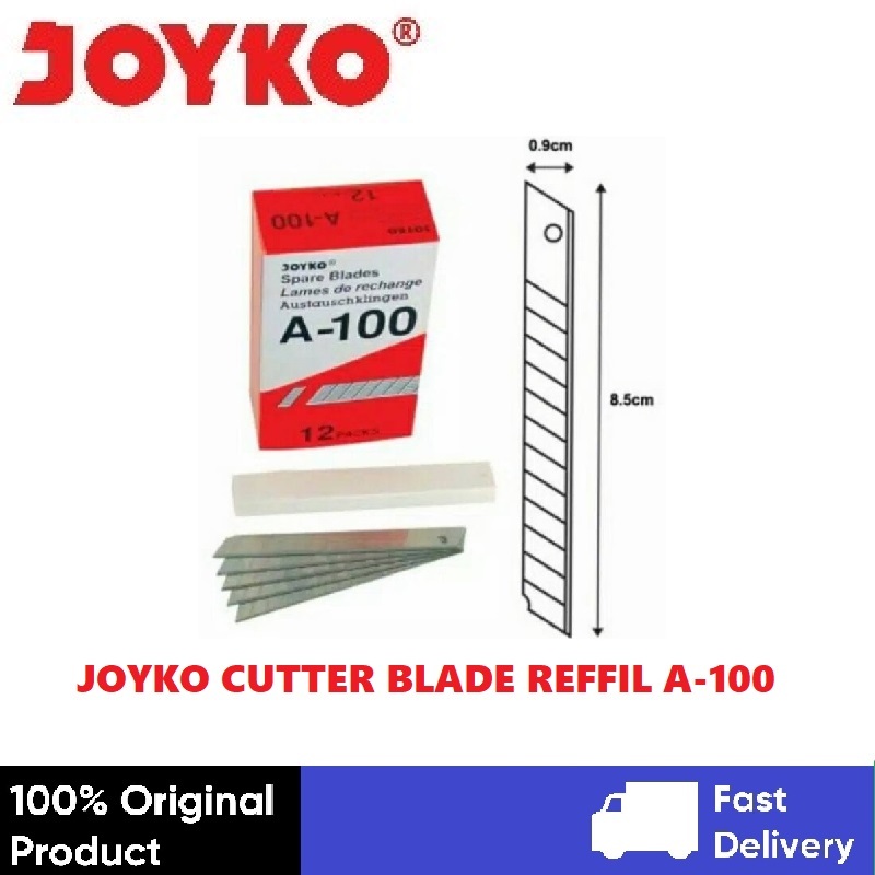 

Joyko Cutter Blade Refill Isi Pisau Pemotong A-100 1 Tube 5 Pcs