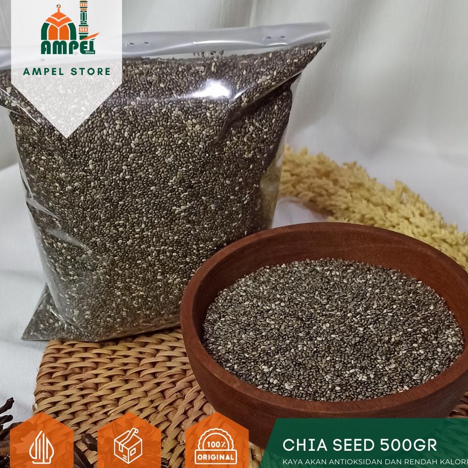 

Bestseller Black Chia Seed Organic 5gr dari Mexico Kaya Omega 3 Antioksidan Lebih Kaya Dari Almond Salmon
