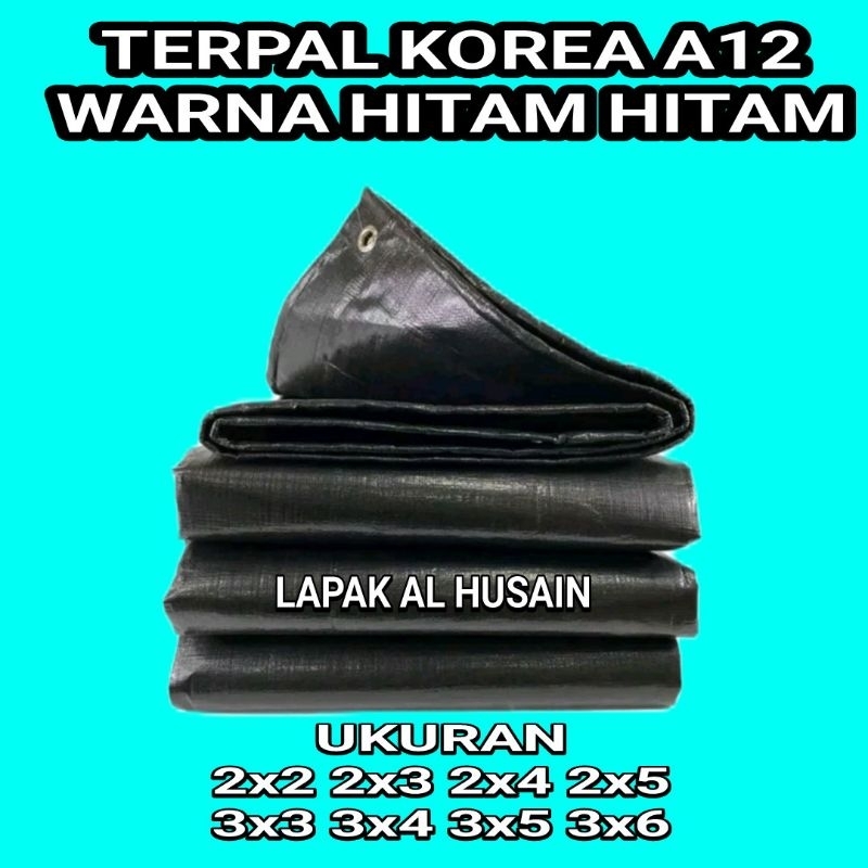 TERPAL WARNA HITAM HITAM A12 KOREA
