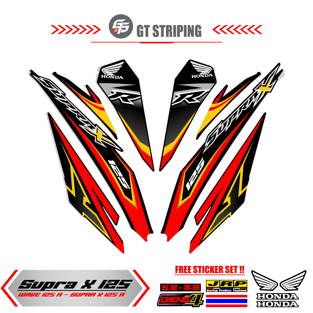 STRIPING SUPRA X 125 MTF 31 / STIKER VARIASI SUPRA X 125 R / STRIPING SET SUPRA / SUPRA FI / SUPRA N