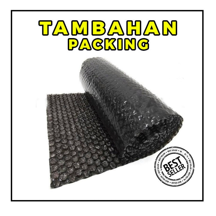 

Extra Packing Tambahan Bubblewrap Untuk Meminimalisir Resiko Pecah