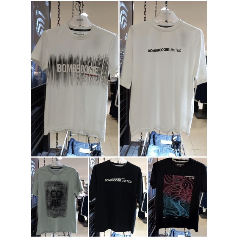 BOMBBOOGIE - Kaos Pria Lengan Pendek Size S-XL Original