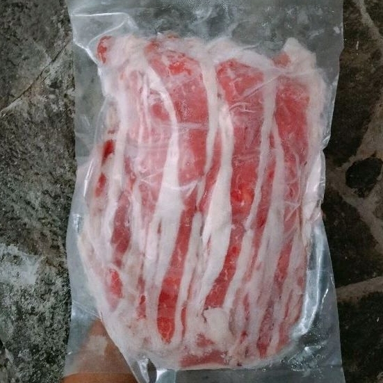 Daging Sapi Slice FAT Yoshinoya (GRADE B) Iris Beku Frozen food Murah 500gr Enak