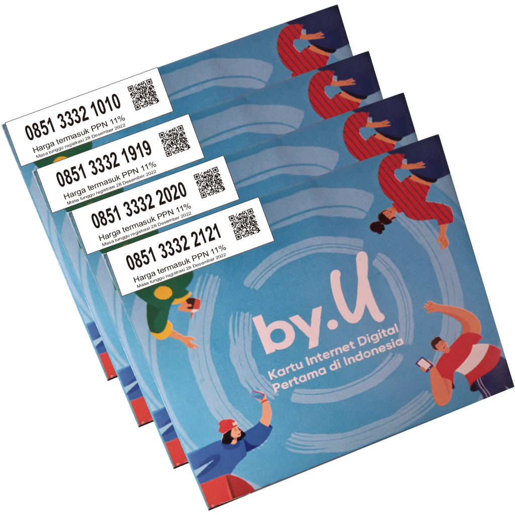 Nomor Cantik Super Simpati Byu 333 3332 1010 1919 2020 2121 ABAB Terbaik Nomer Rapi Perdana Telkomse