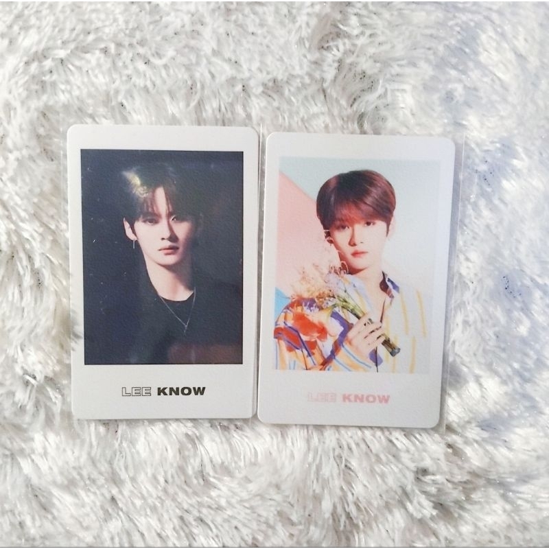 POLAROID D9 BLACK & PINK LEE KNOW STRAY KIDS OFFICIAL PHOTOCARD