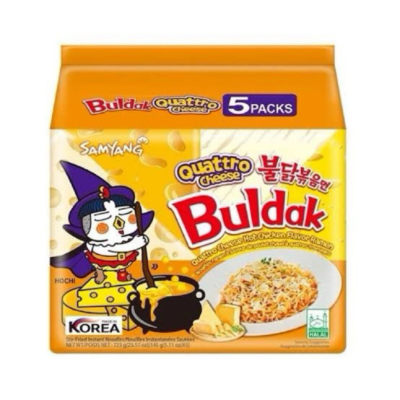 

SAMYANG QUATTRO CHEESE BULDAK KOREA ISI 5 ORIGINAL