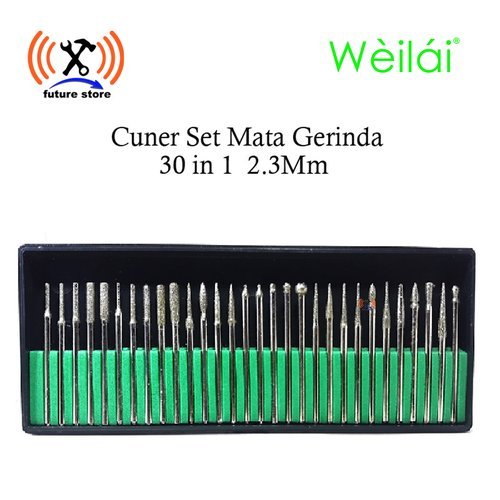 Weilai Cuner Set 30 in 1 New Tuner 2.3mm Tunner Mata Gerinda Cuner Mata Bor