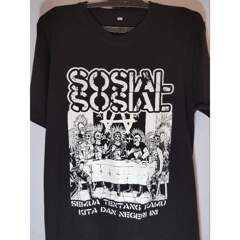Kaos Punk Sosial sosial Crewsakan dll