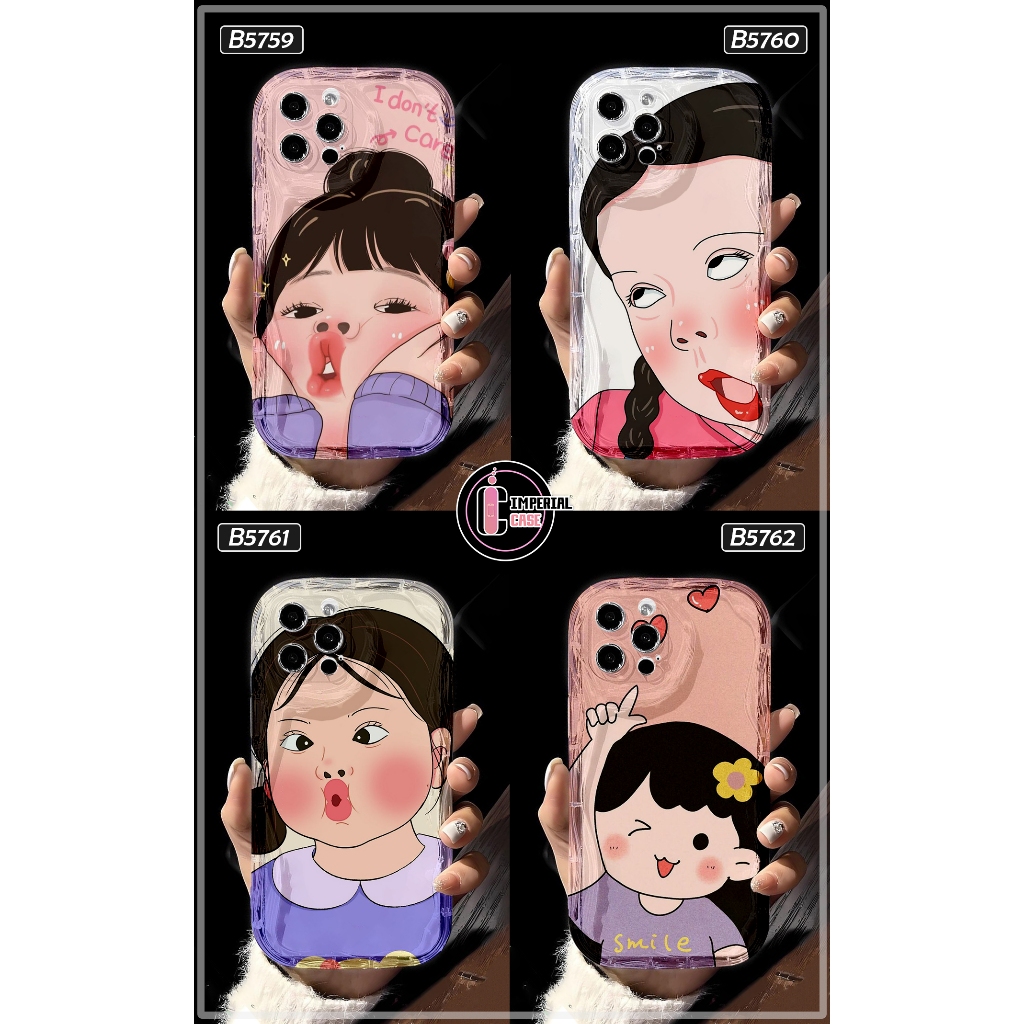 B5759 CASE SOFTCASE SILIKON CASING MELTING CLEAR SHOCKPROOF FOR OPPO VIVO SAMSUNG XIAOMI REALME INFI
