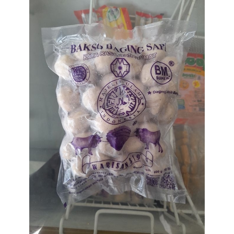 

BAKSO DAGING SAPI WARISAN BMS ungu isi 50pcs ORI