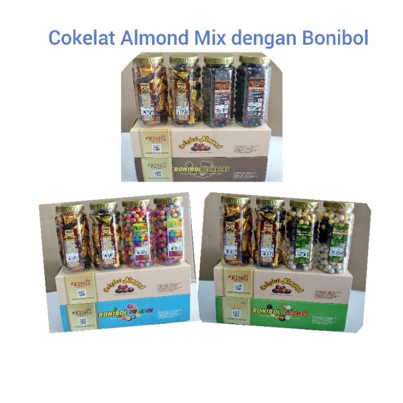 

Cokelat Bonibol Kacang Almond 1 Dus isi 4 Toples