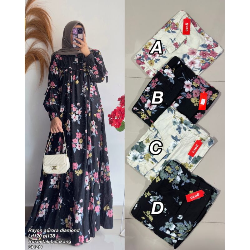 Gamis rayon aurora diamond 2940