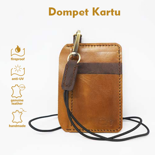 QLT Leather - Dompet Kartu Kulit Asli Model Gantung | Dompet Kartu Pria | Dompet Kartu Kulit Asli | 