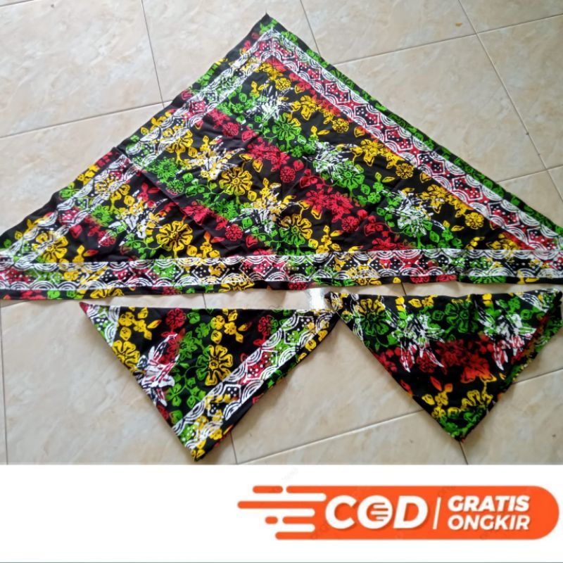 Udeng Jaranan Batik Banyuwangi / Udeng Pelangi Segi Tiga