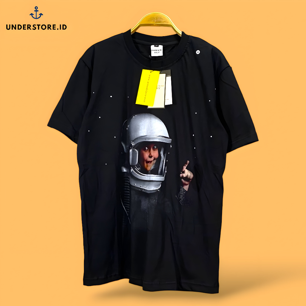 ACME DE LA VIE Adlv Shirt - Kaos Babyboy Galaxy Astronaut Black Fulltag