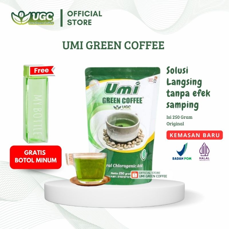 UMI GREEN COFFE isi 250 gr Original - UGC - UMI GREEN COFFEE ORIGINAL - UMI GREEN COFEE - KOPI DIET
