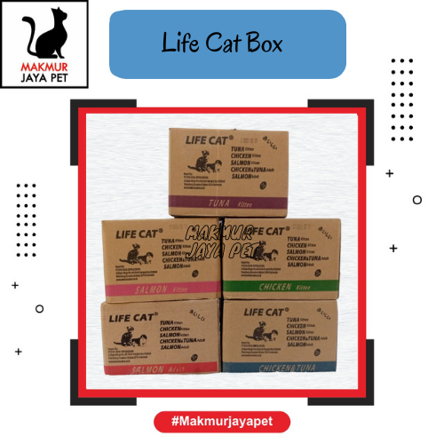 Life cat pouch 1 box / life cat sachet 1 box / wet food cat