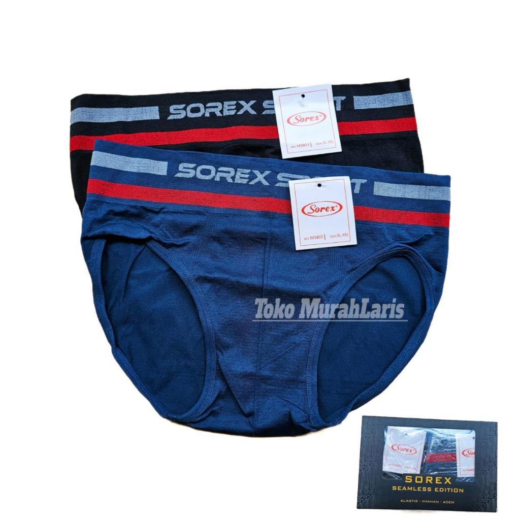CD Seamless Pria Sorex Man 3801 - 3803 Celana Dalam Pria Jumbo Tanpa Jahitan