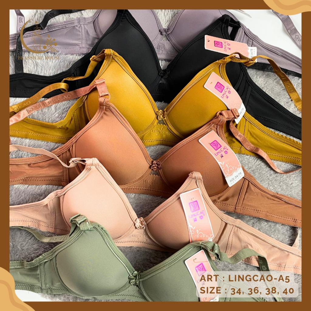 BH Lingcao Original / Bra Push Up Bh Busa Tanpa Kawat Lingcao A5