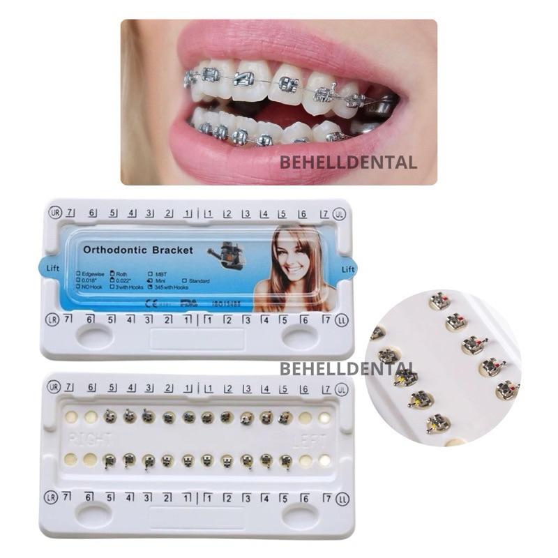 BRACKET BEHEL GIGI PERAWATAN ORTHO METAL ROTH WITH HOOK ON 345 // Kawat Dental Comfort Usa Original 
