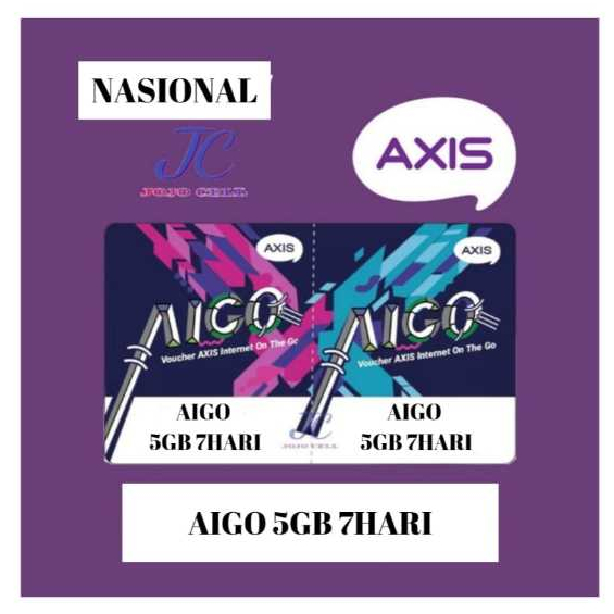 VOUCHER AIGO AXIS 5GB 7 HARI