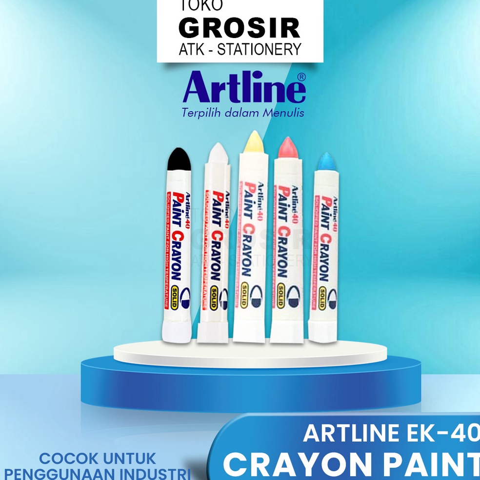 

KODE G5P6 Paint Crayon Artline EK4 Solid Marker Spidol Tahan Panas Industri