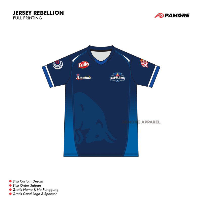 JERSEY GAMING REBELLION ESPORT TERBARU 2021 / FREE NICKNAME
