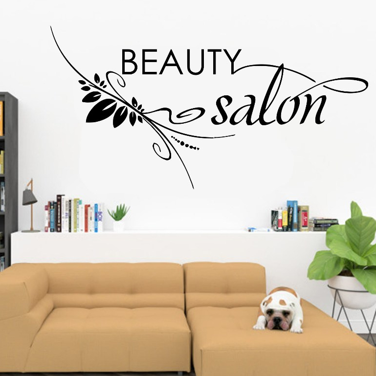 BEAUTY SALON Stiker dinding dan kaca salon kecantikan termurah / stiker dinding / stiker kaca