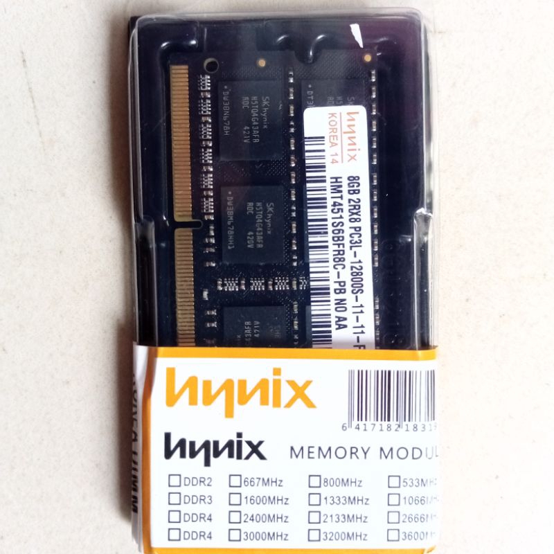 MEMORI LAPTOP DDR3 PC3L #HYNIX #VGEN