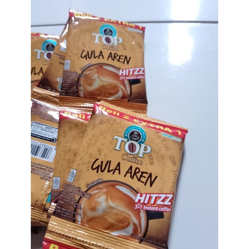 

kopi top gula aren 1 renceng isi 15 pcs