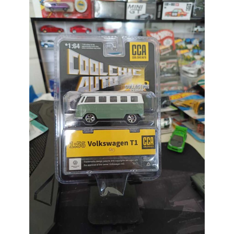 Diecast Miniature Cool Chic Auto CCA Volkswagen T1 VW Combi HIJAU Skala 1:56 [GREEN] WORKING SUSPENS