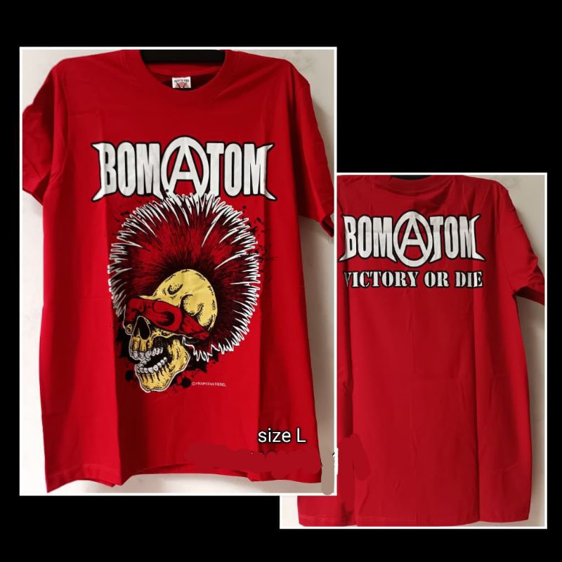Kaos keren Band BOM ATOM Size L