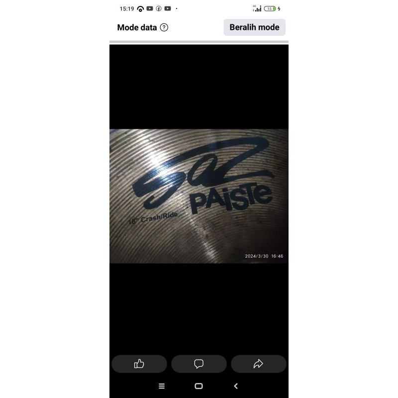 cymbal paiste 502