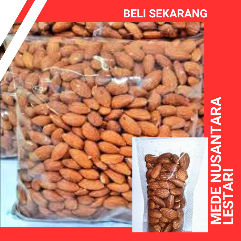 

KACANG ALMOND / KACANG ALMOND PANGGANG / ROASTED ALMOD / ALMOND KUPAS PANGGANG 1KG