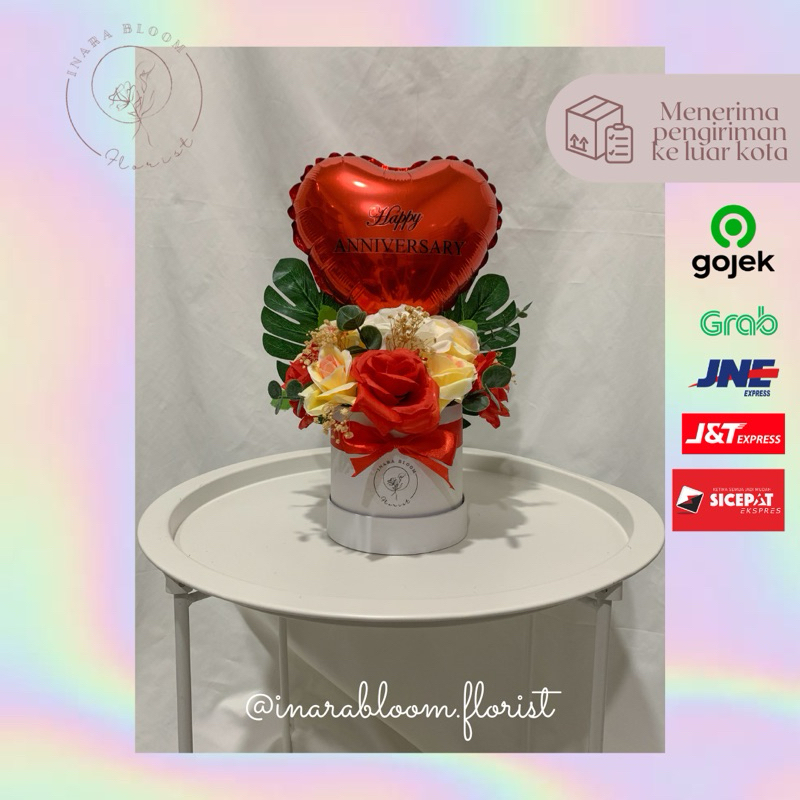 Box Bunga/ Buket balon/ Balon box/ Bloom box/ bunga balon bunga/ buket korea/ bunga box/ bunga balon