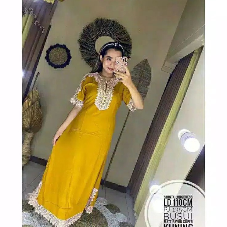 Toko Spesial Bisa Cod Daster Arab Renda ShintaTerbaru  Terlaris Pakaian Wanita Bhusui