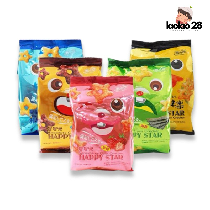 

Happy Star Corn Crackers 55gr