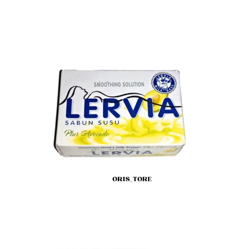 Sabun Lervia. Sabun Susu. Varian Avocado. Berat 90 Gram