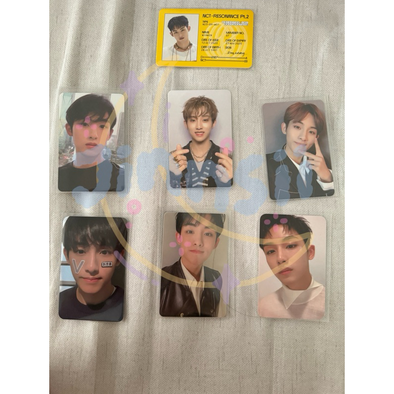 Winwin Photocard WayV NCT 127 Kick Back Resonance Our Home Regulate 3rd Anniversary