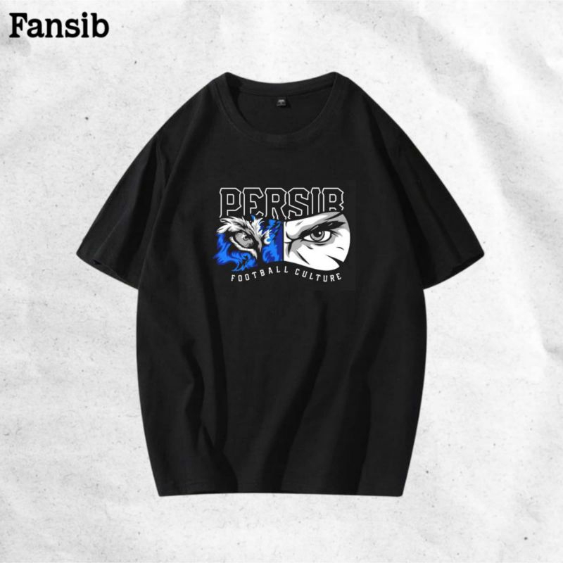 Baju persib Ultras curva nord football culture maung bandung lengan pendek hitam original atasan pri